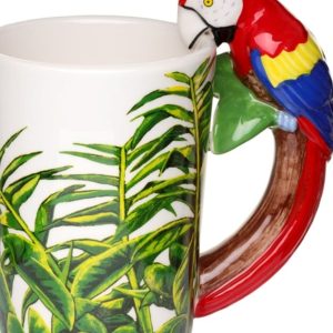 Szklany kubek Papuga